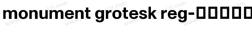 monument grotesk reg字体转换